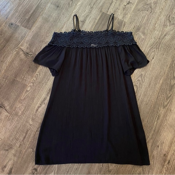 Koy Resort dress 100% viscose dark navy sun dress resort wear - Picture 2 of 12